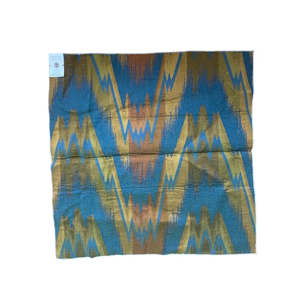 Boris Kroll "Flamestitch" fabric vintage swatch 26” x 26” heavy weight